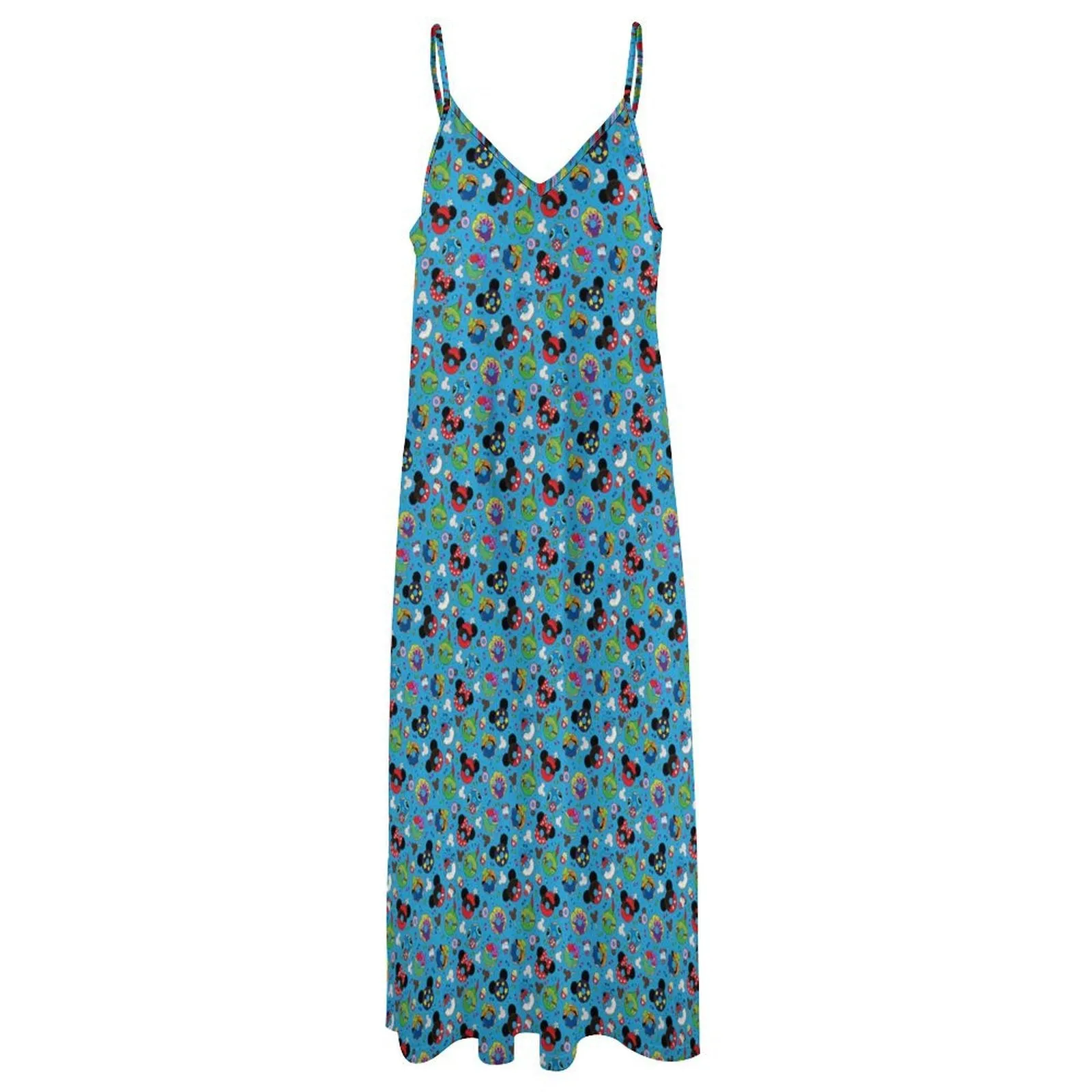 Character Donuts Women's Summer Slip Long Dress