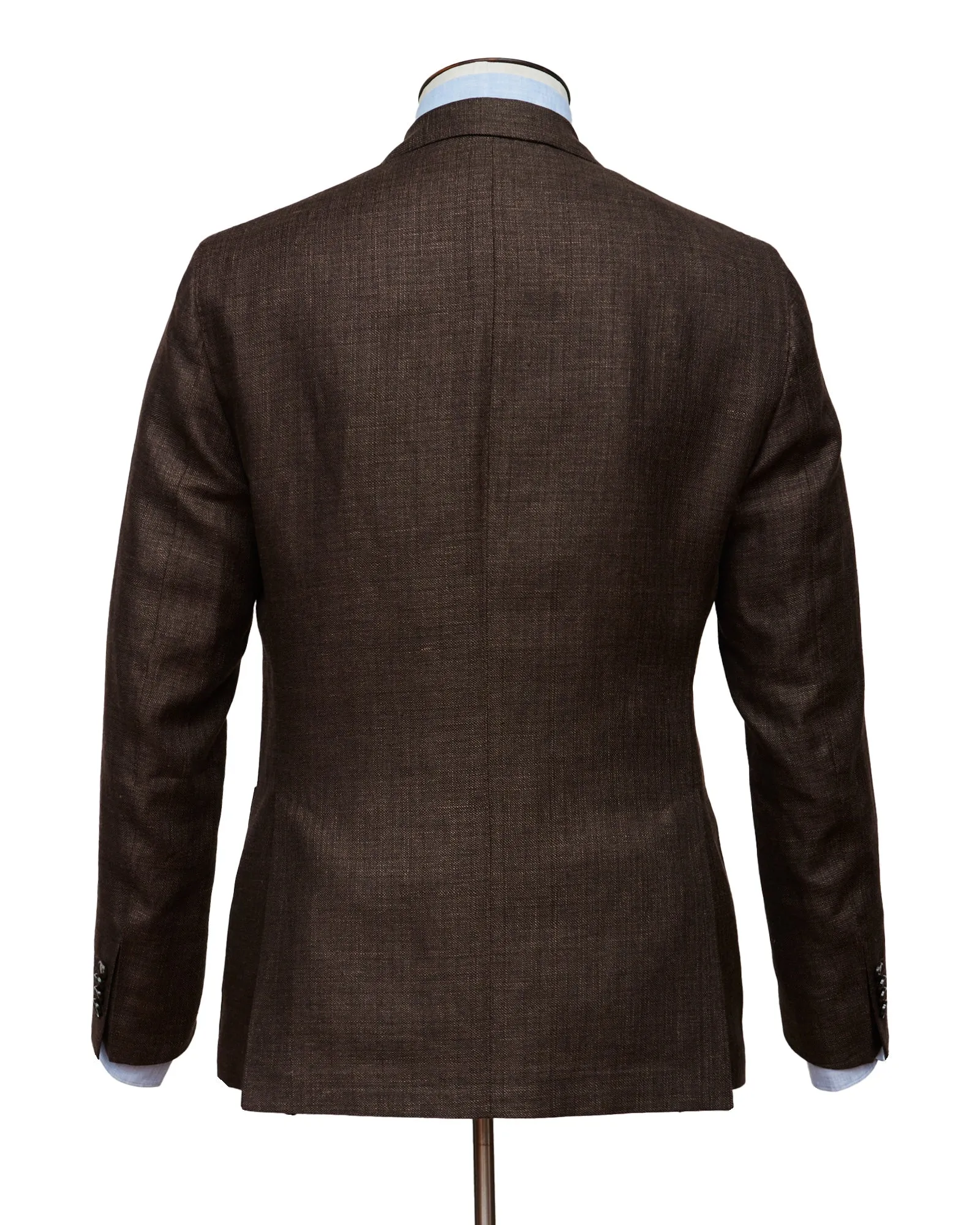 Chocolate Brown Linen & Wool Blazer