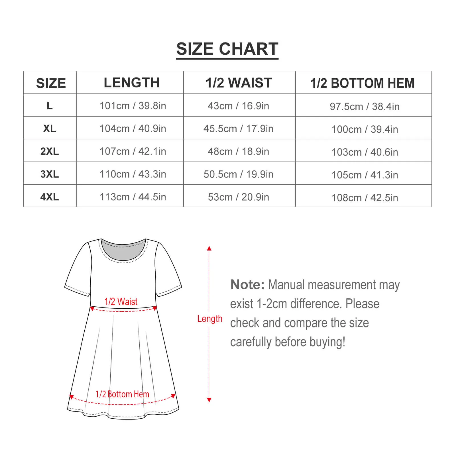 Classic Posters Women's Round Neck Plus Size Dress With Pockets