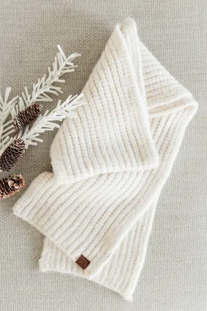 Classic Rib Scarf in Oatmeal