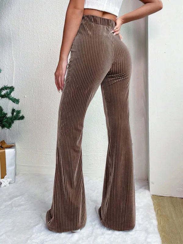 Corduroy Flared Pants for Women