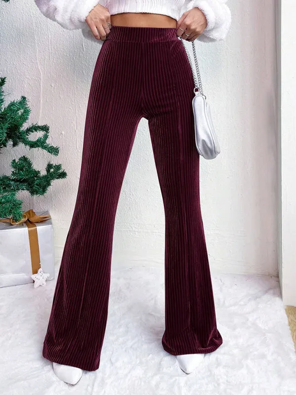 Corduroy Flared Pants for Women