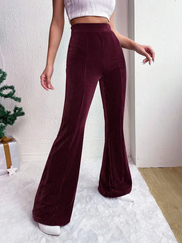 Corduroy Flared Pants for Women