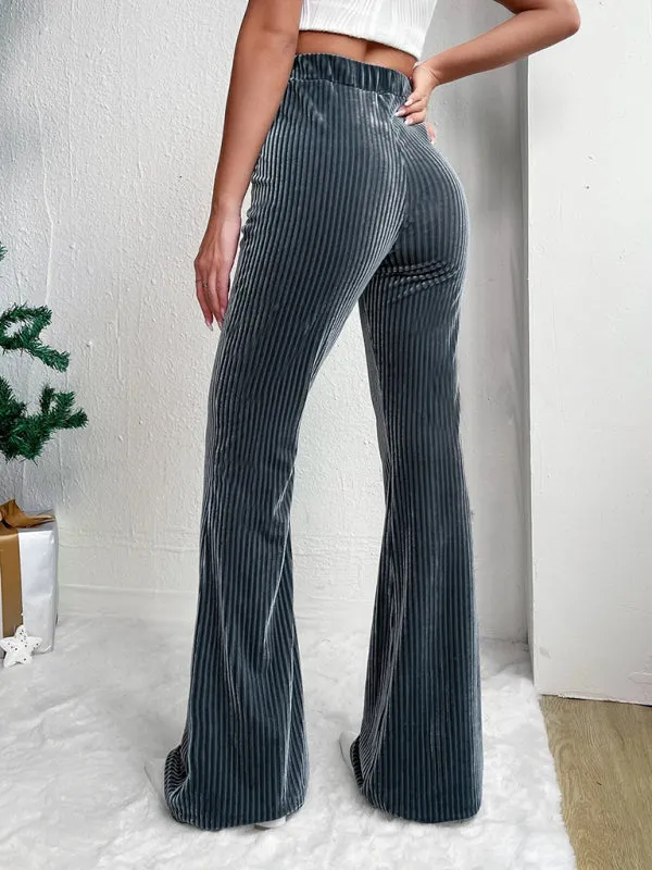 Corduroy Flared Pants for Women