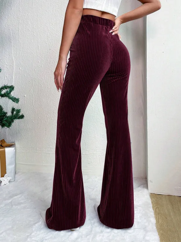 Corduroy Flared Pants for Women