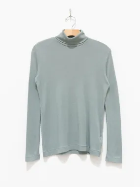 Co/Si Smooth Jersey Turtleneck - Blue Green