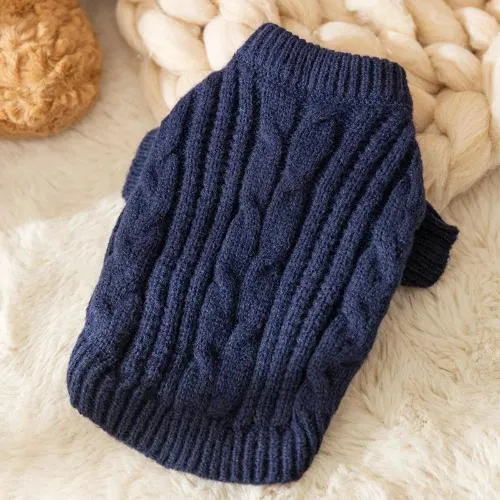 Cozy Knit Winter Dog Sweater