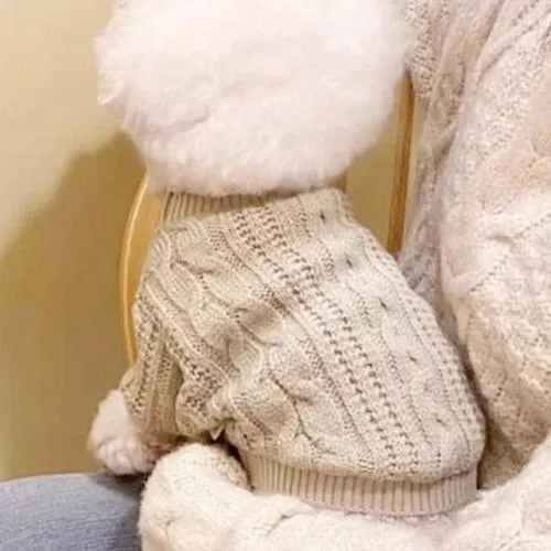 Cozy Knit Winter Dog Sweater