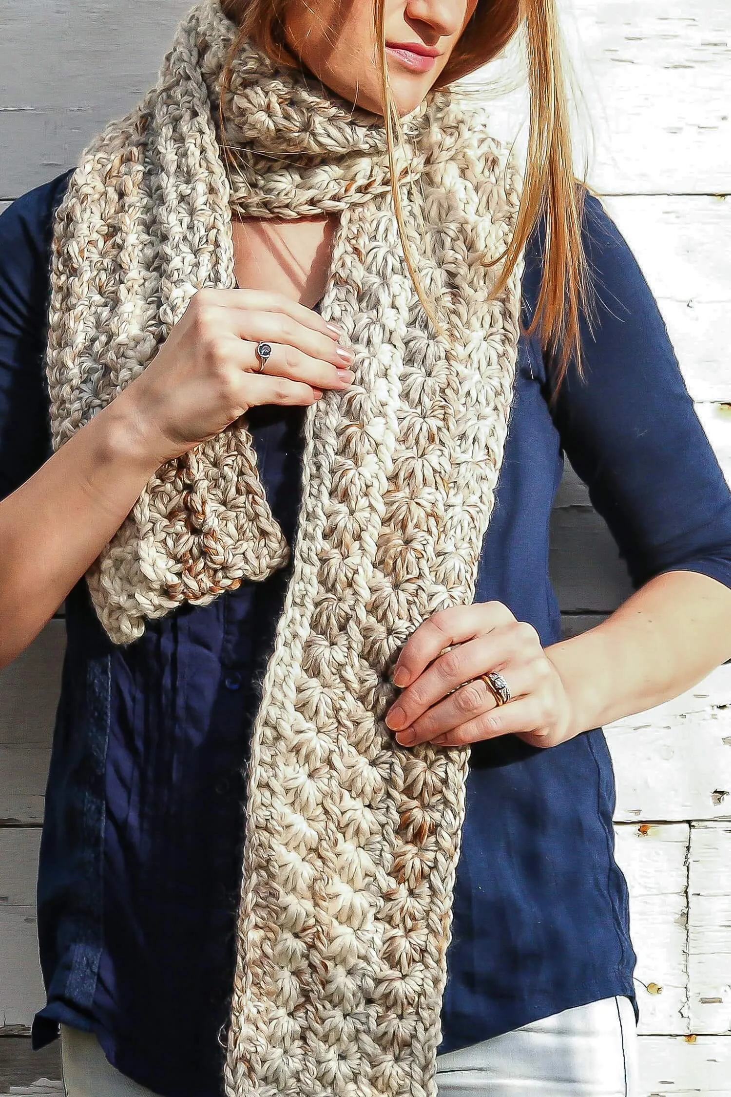 Crochet Kit - Stella Star Stitch Scarf