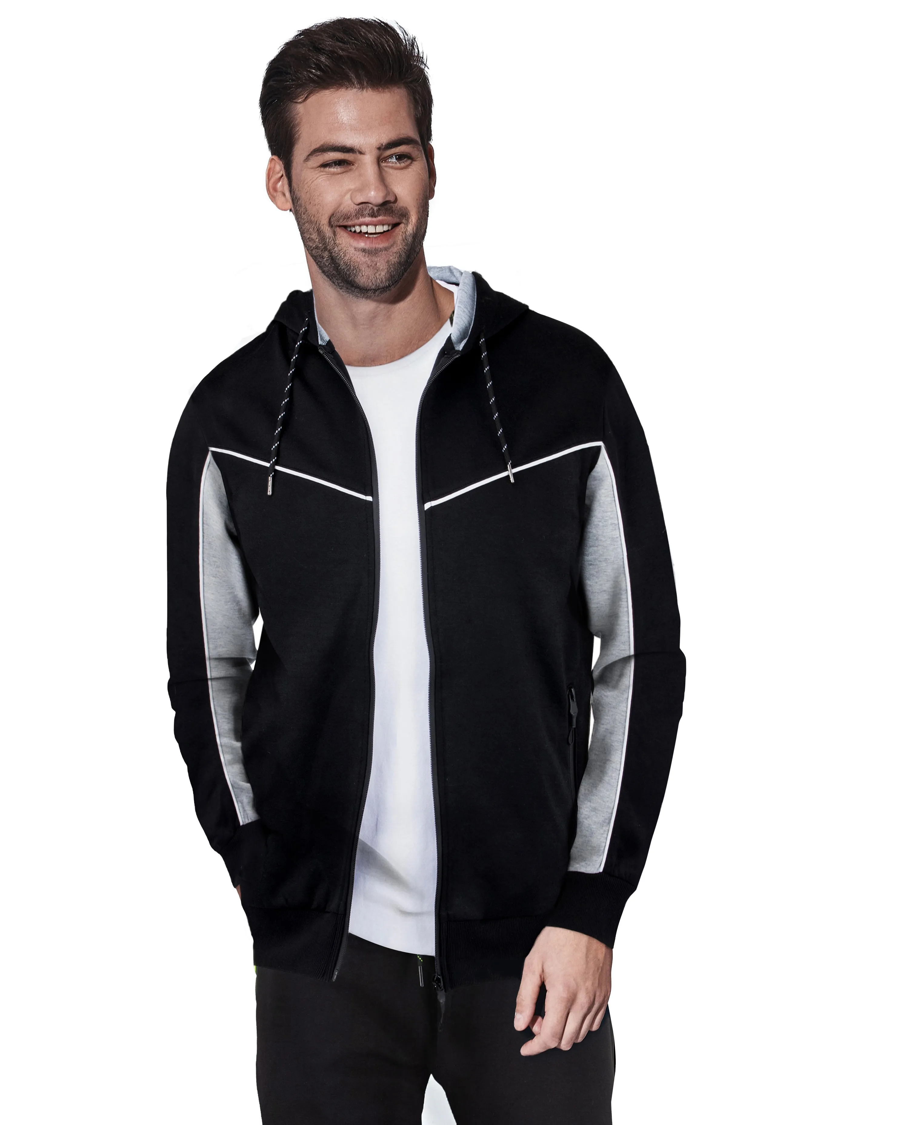 Cultura Men's Active Fashion Hooded Fleece Sport Sweater Jacket