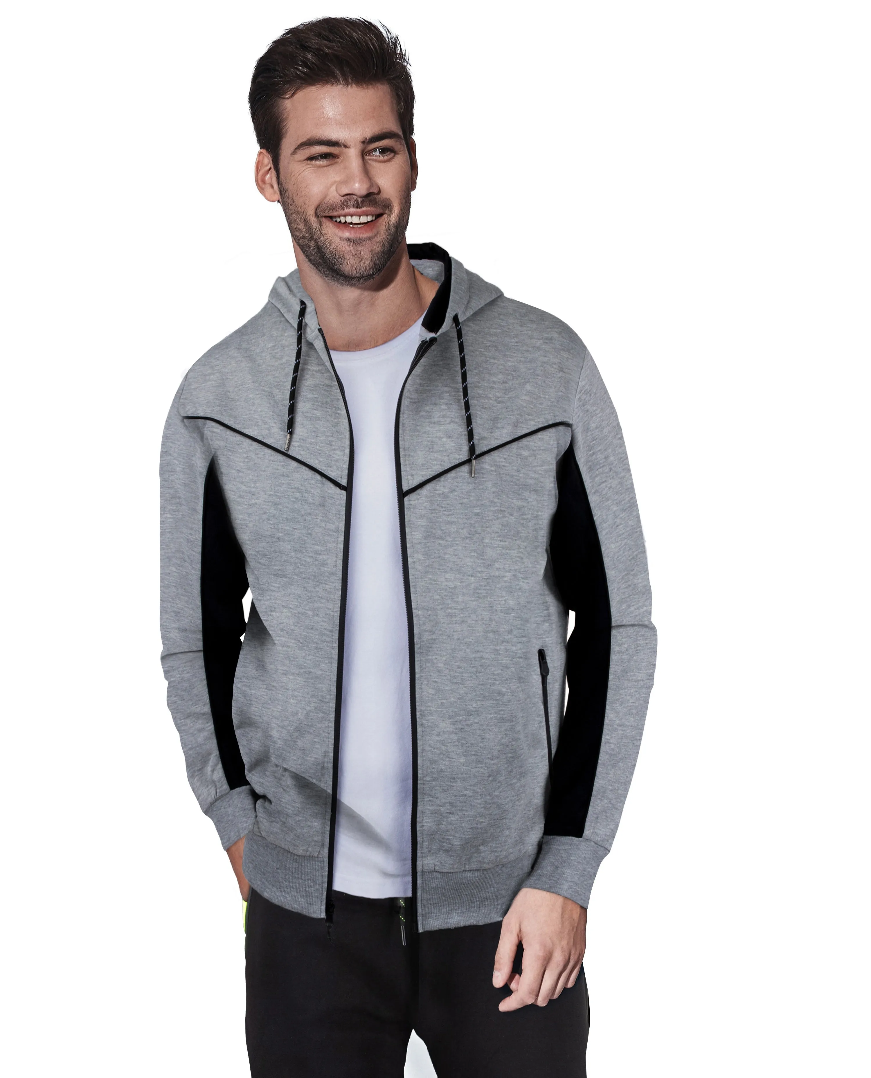 Cultura Men's Active Fashion Hooded Fleece Sport Sweater Jacket