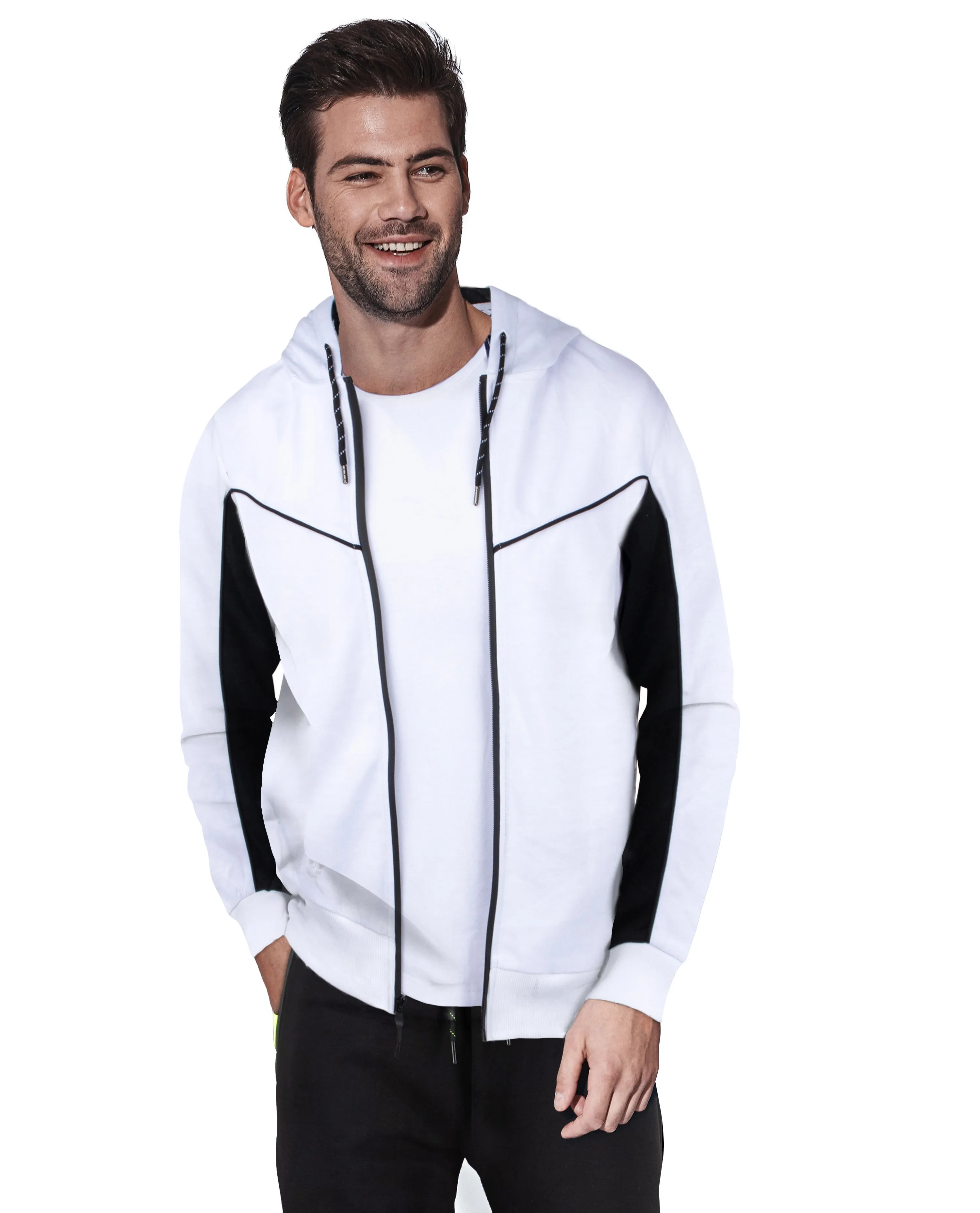 Cultura Men's Active Fashion Hooded Fleece Sport Sweater Jacket