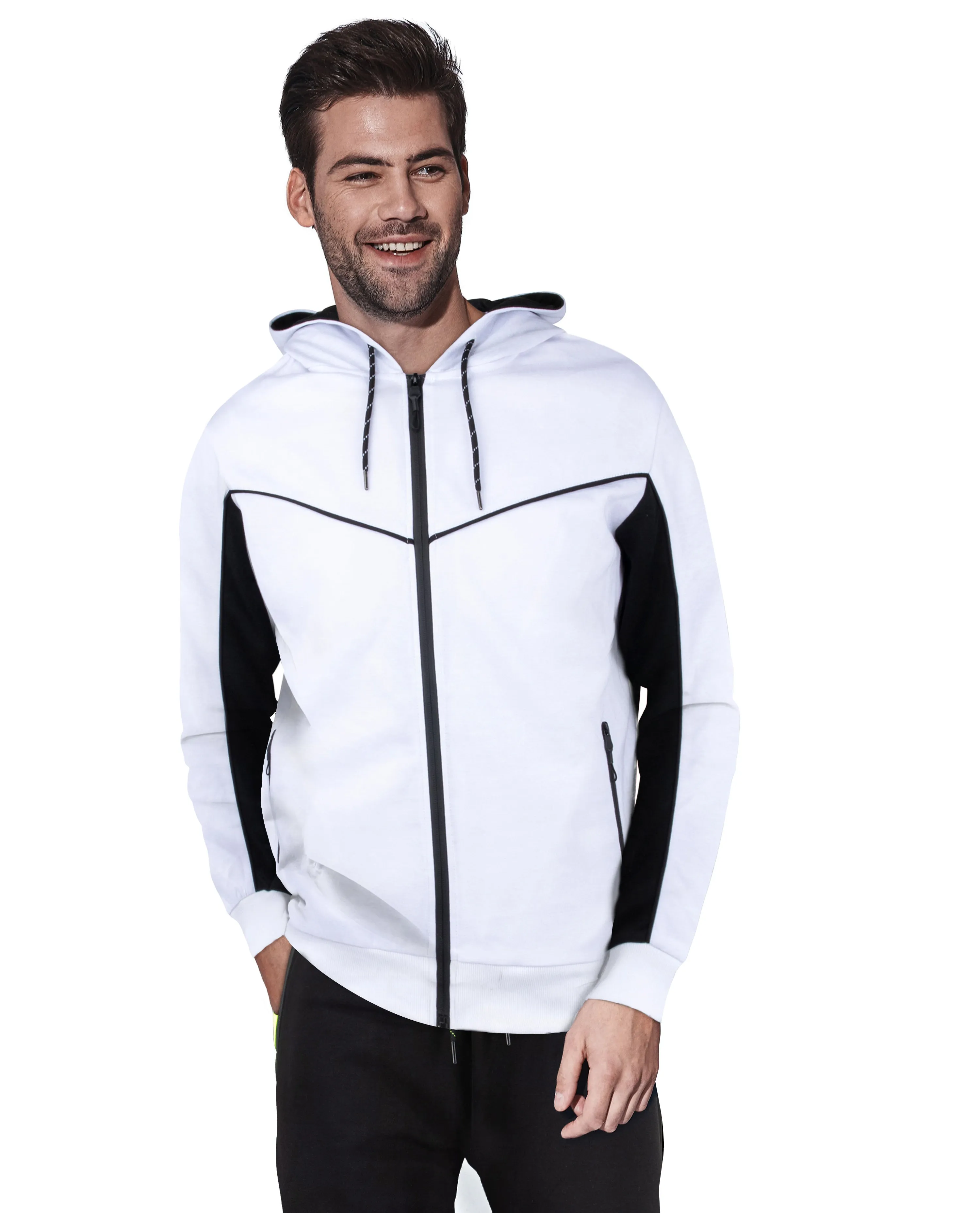 Cultura Men's Active Fashion Hooded Fleece Sport Sweater Jacket