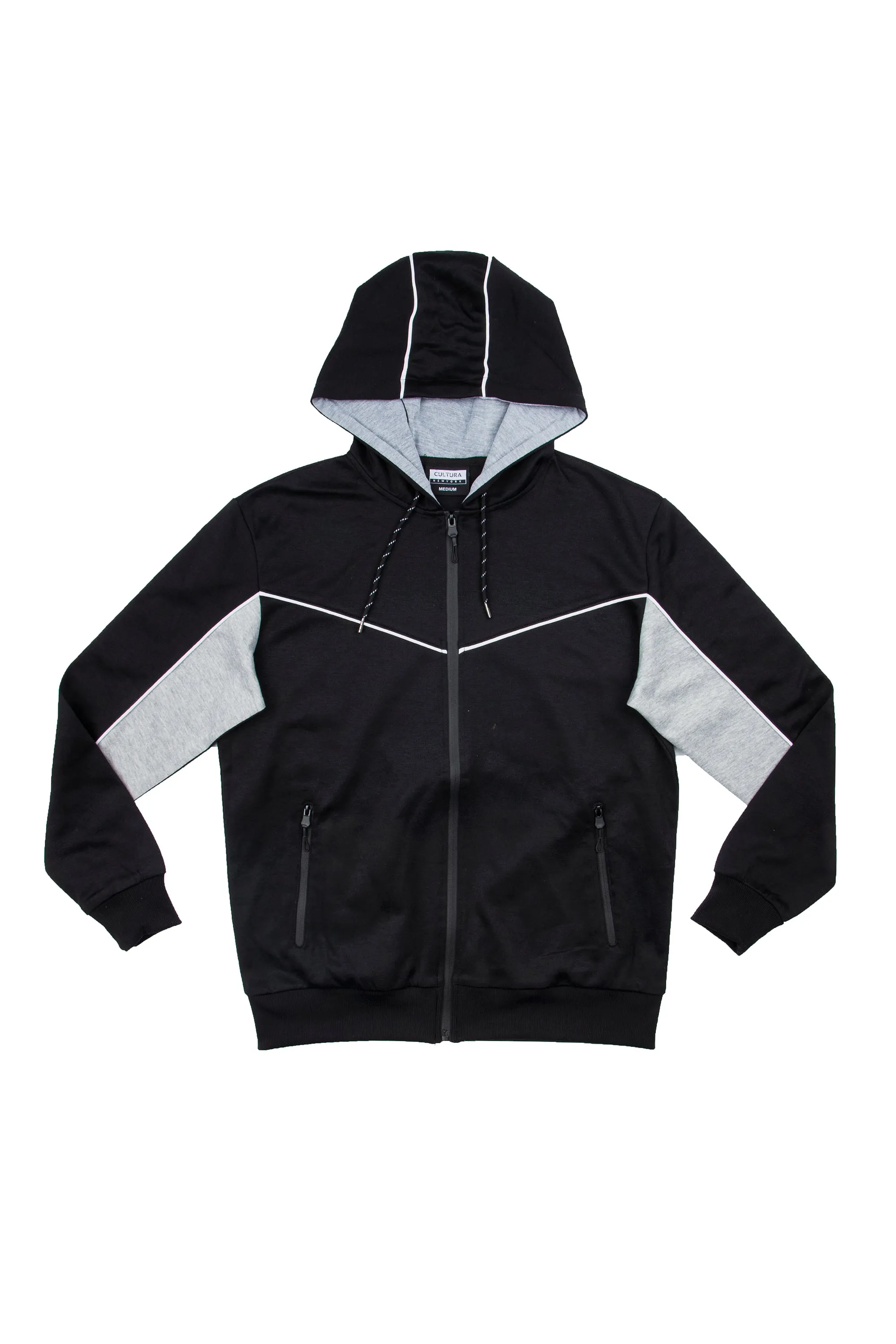 Cultura Men's Active Fashion Hooded Fleece Sport Sweater Jacket