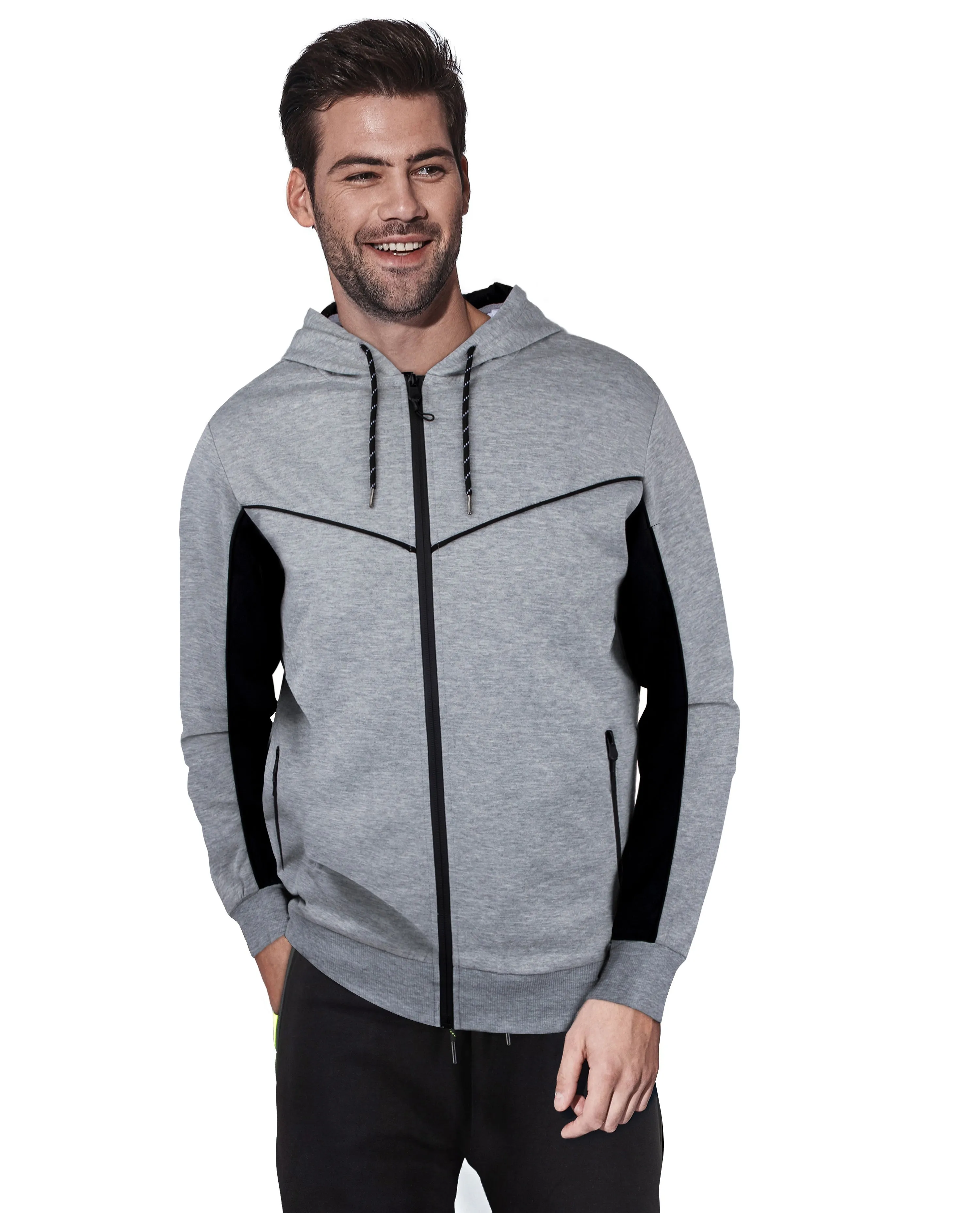 Cultura Men's Active Fashion Hooded Fleece Sport Sweater Jacket