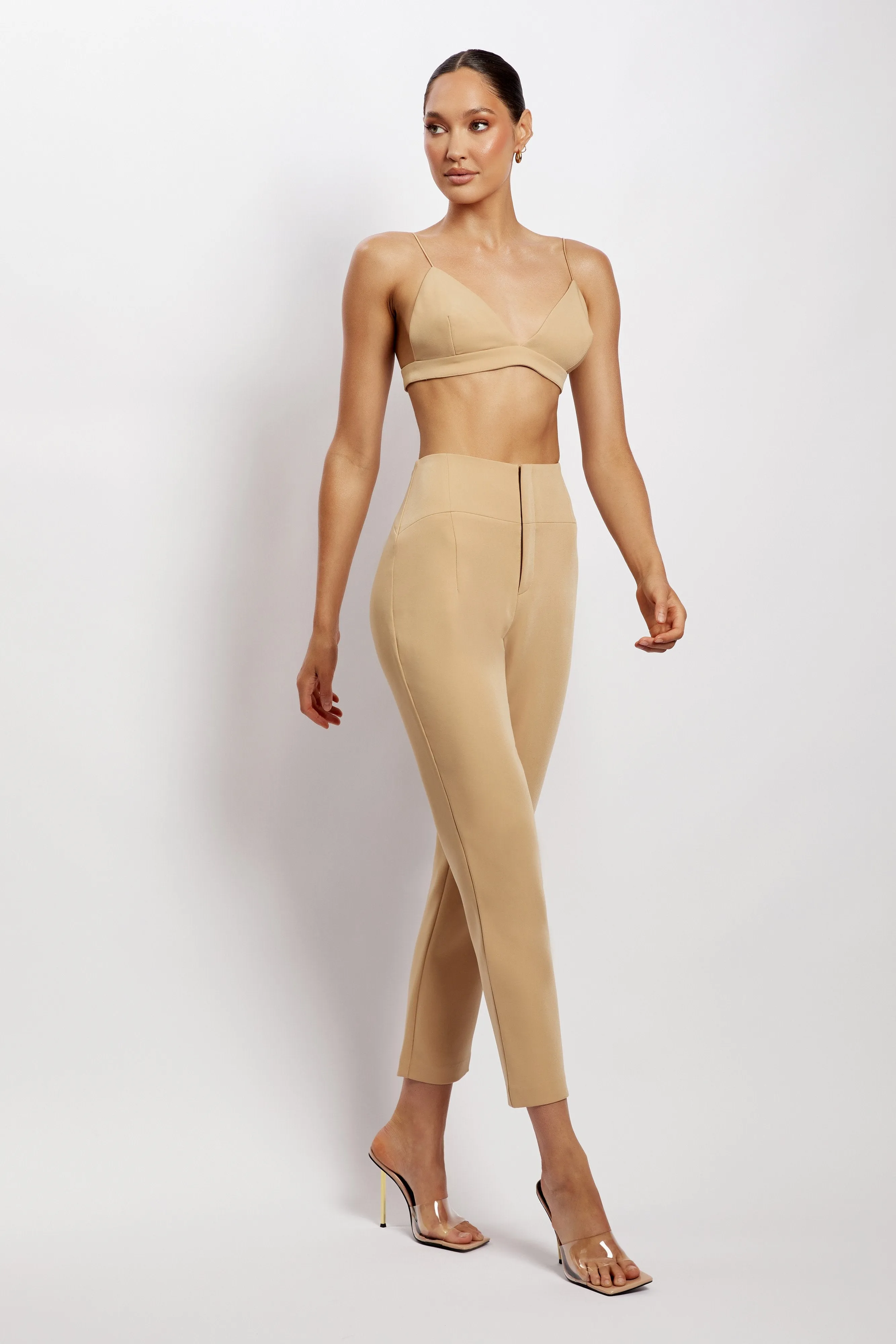 Cynthia Triangle Bralette - Camel