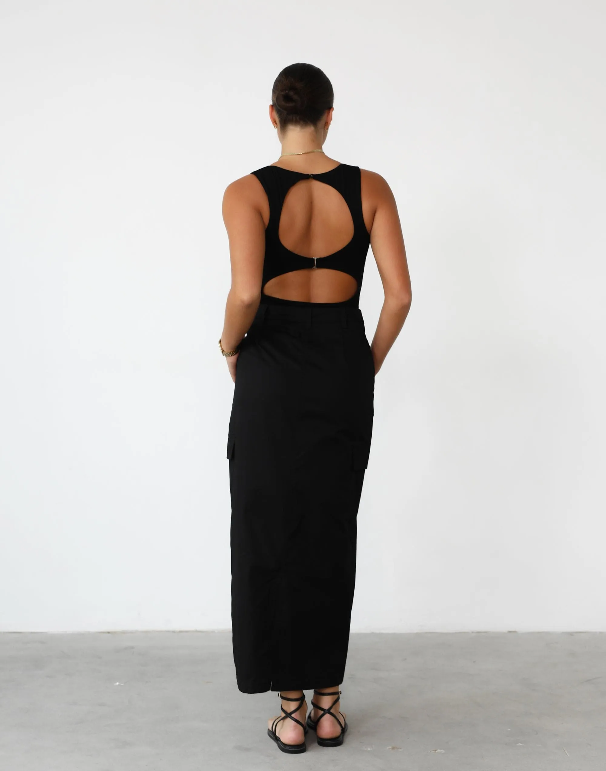 Deena Maxi Skirt (Black)