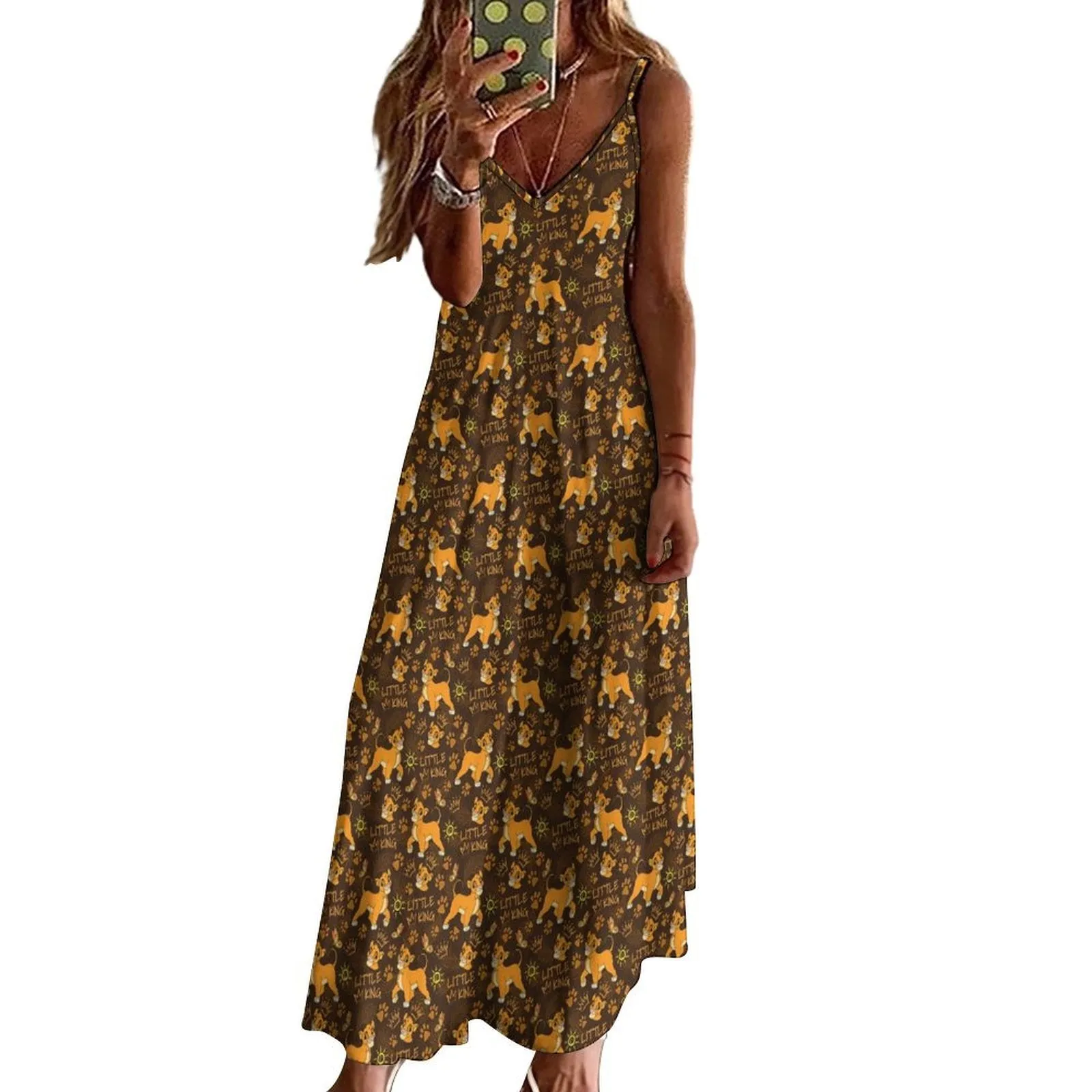 Disney Lion King Little King Women's Summer Slip Long Dress