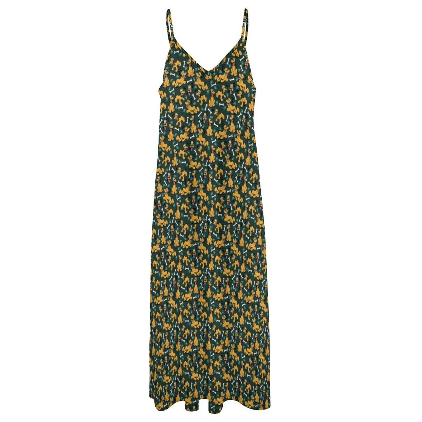 Disney Pluto Life Is Better With A Dog Women's Summer Slip Long Dress