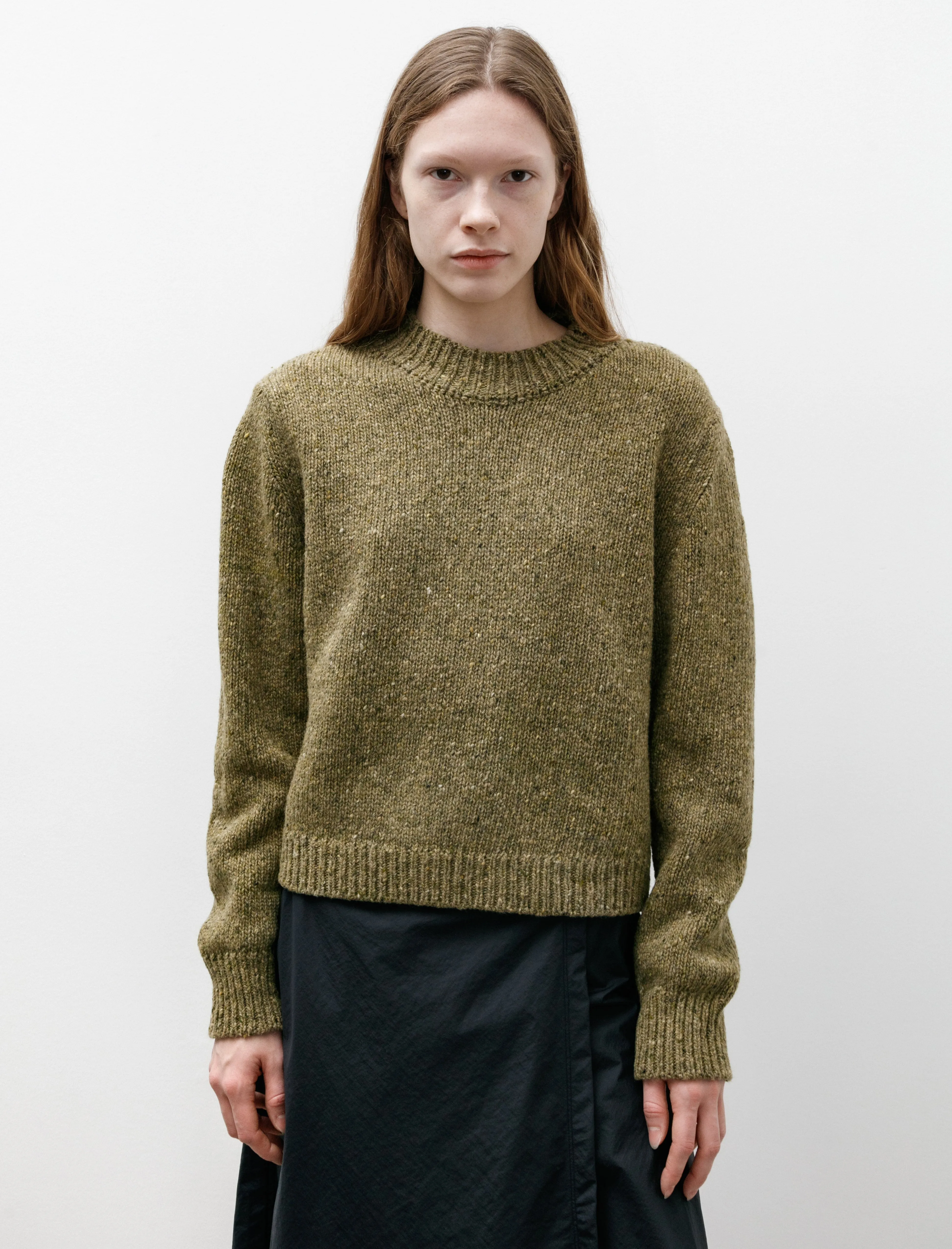 Donegal Crewneck Jumper Merino Marsh