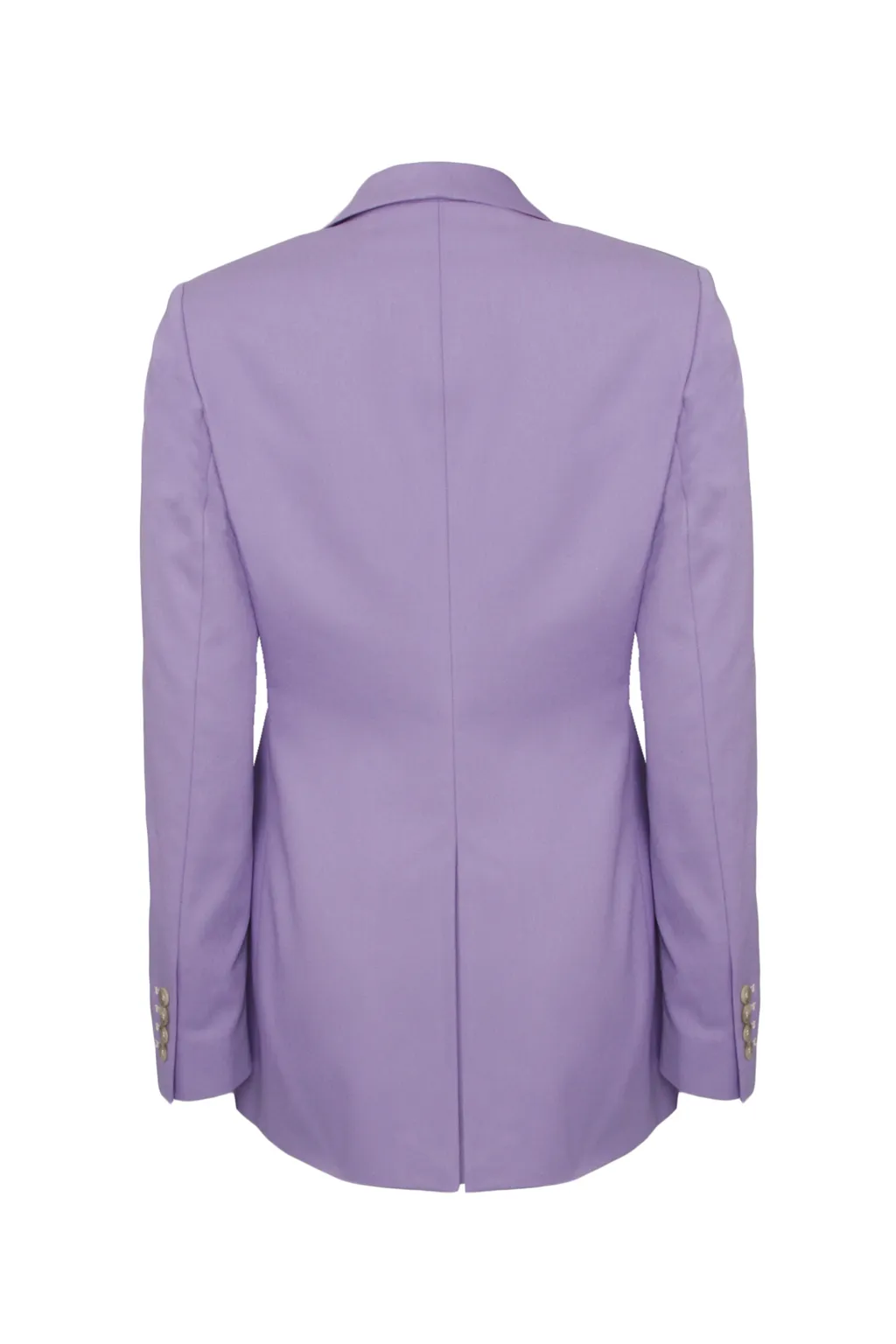 Double Breasted Blazer in Lavender Cotton by Anna James