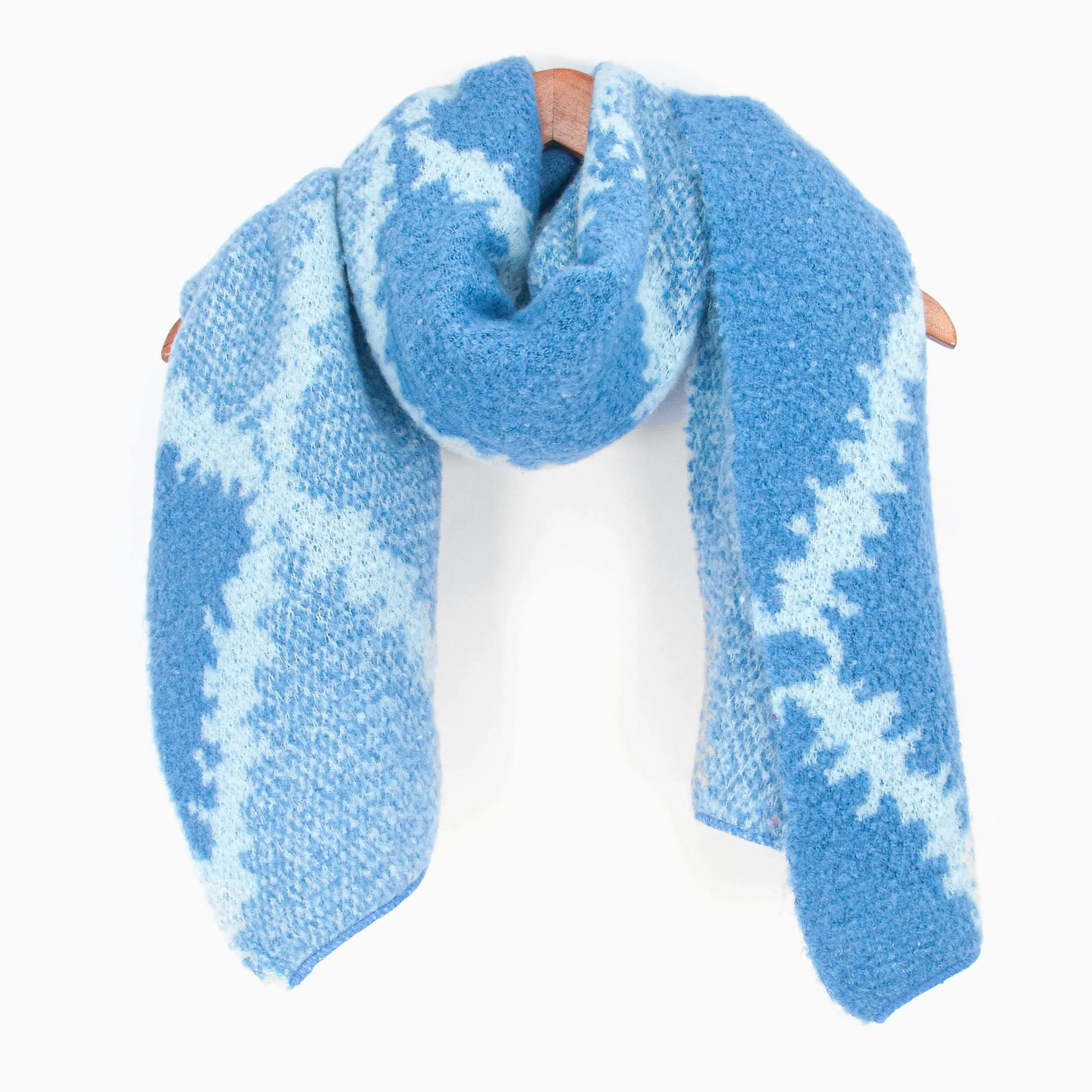 Dove Heavyweight Scarf - Denim Blue, Crosshatch