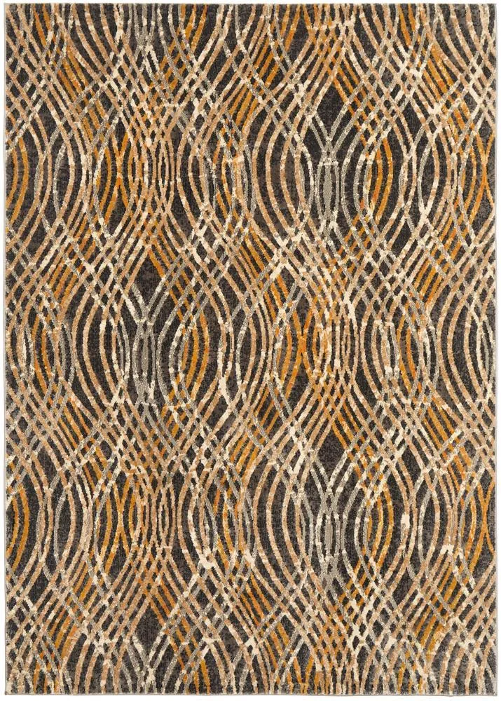 Dreamscape Flurry Modern Charcoal Rug