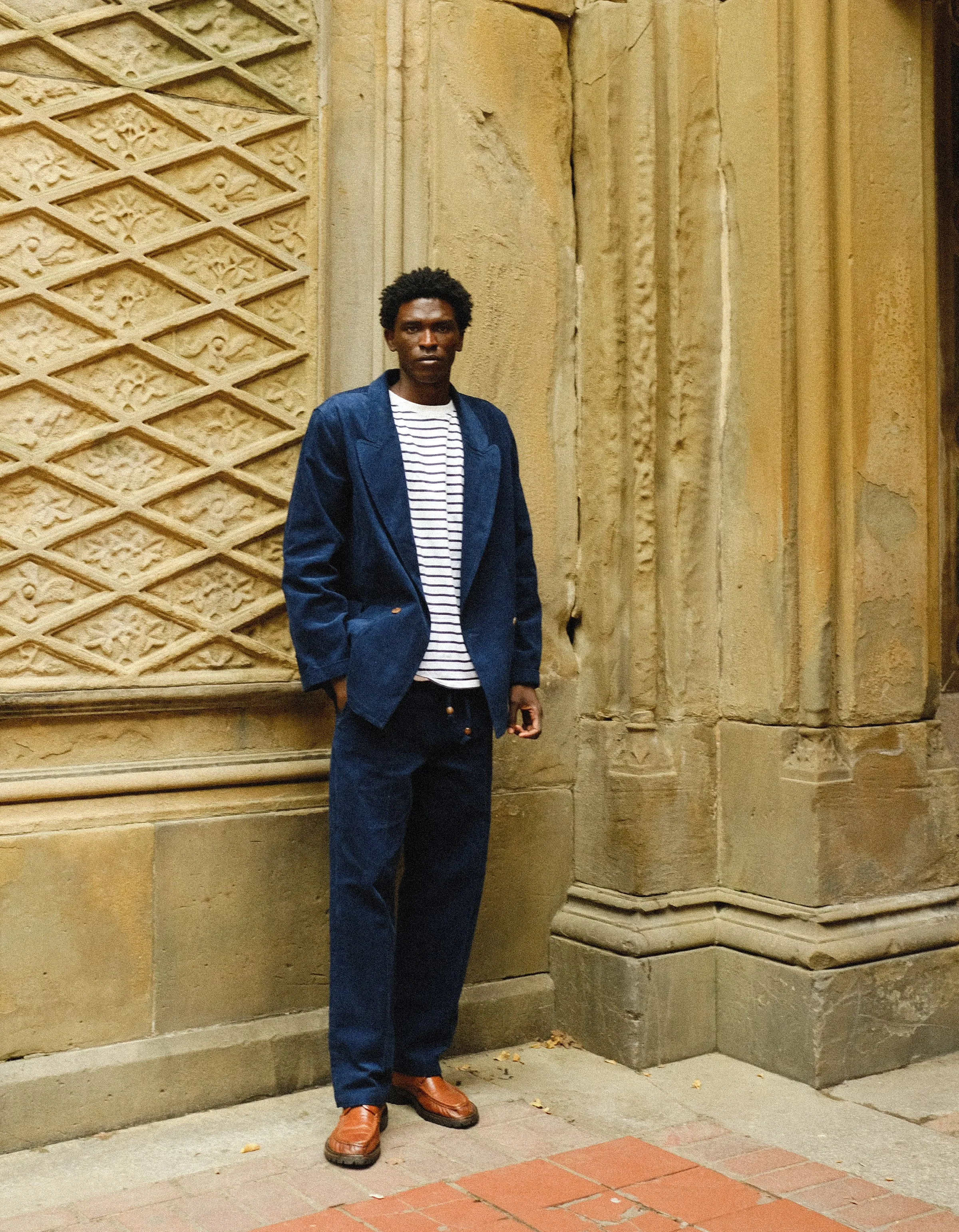 Easy-Going Jacket (Navy Corduroy)