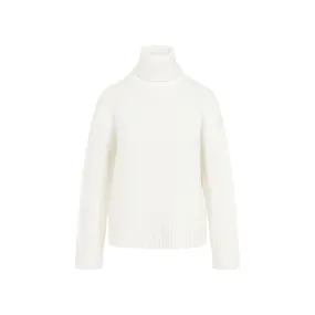 FABIANA FILIPPI Luxurious Winter White Wool-Blend Turtleneck Sweater