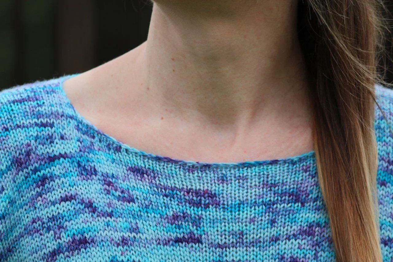 Faded Frenzy Tee | Free Knitting Pattern