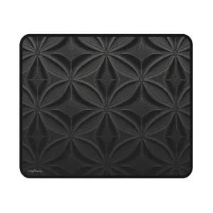 Fancy Black Geometric Pattern Mouse Pad #2