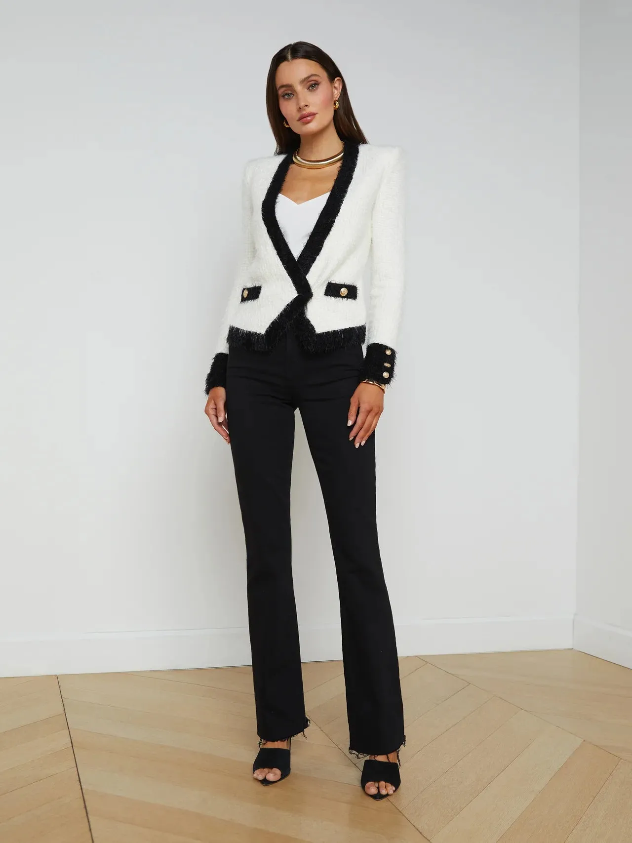 Georgia Contrast Cardigan Blazer