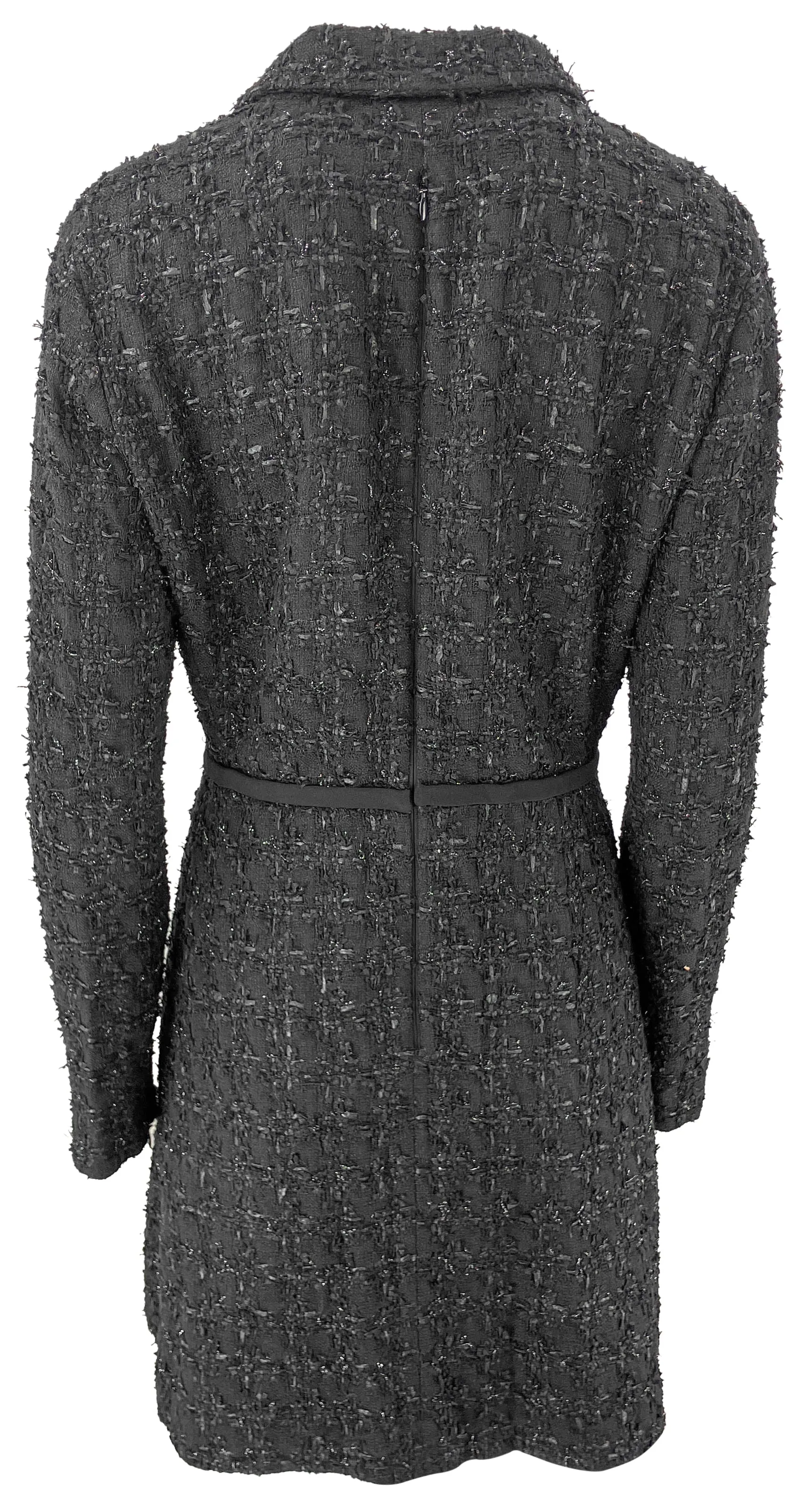 Giambattista Valli Tweed Blazer Mini Dress in Black