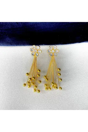 Gold Plated Floral Earrings