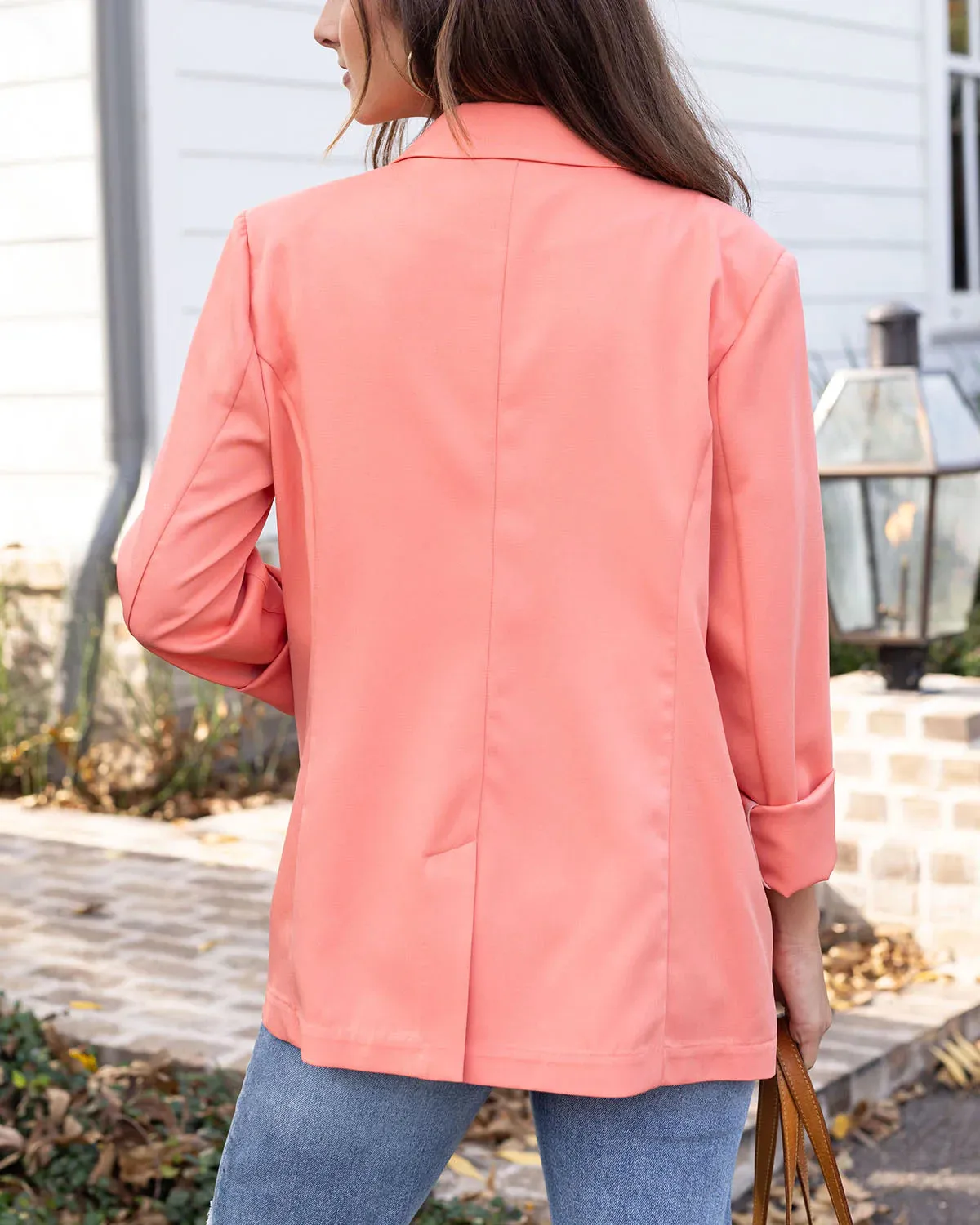 Grace & Lace Statement Blazer - Melon