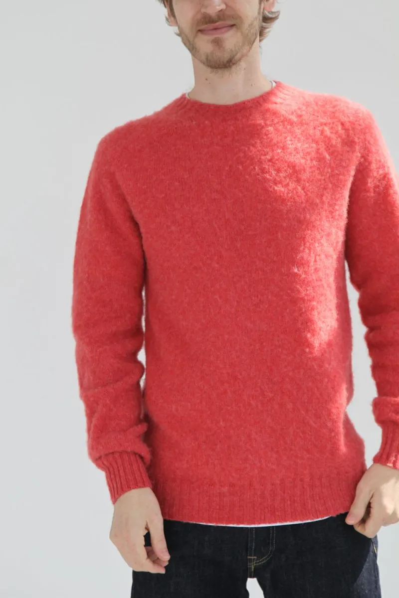 Half Dozen Super-Soft Double Brushed Crew Neck Knitted Jumper (Salmon)