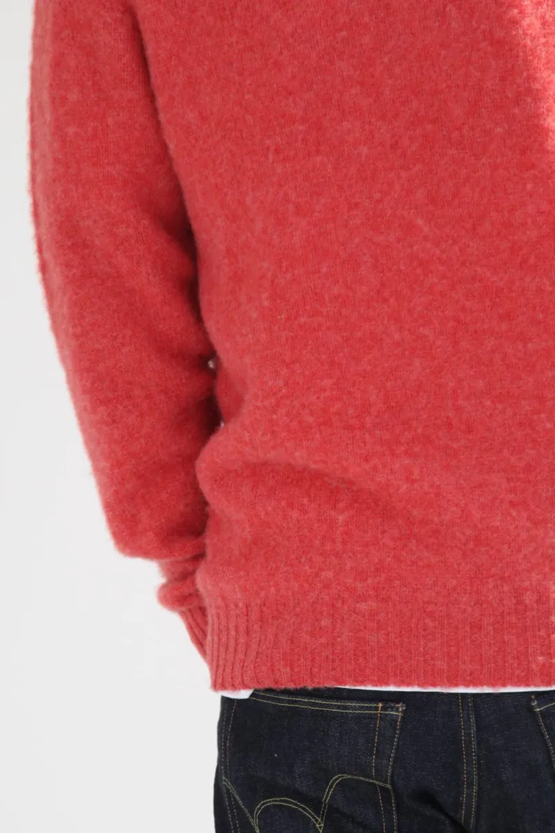 Half Dozen Super-Soft Double Brushed Crew Neck Knitted Jumper (Salmon)