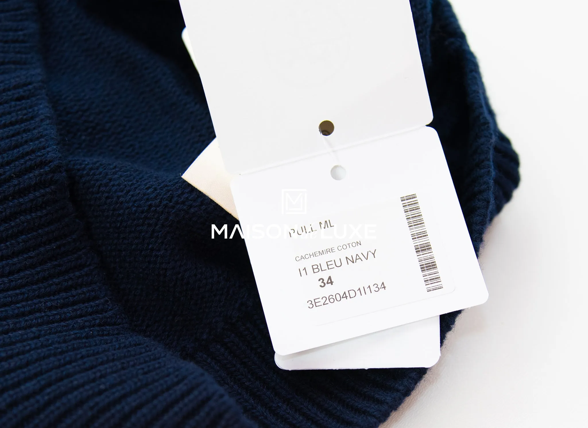 Hermes Scottish Cashmere Blue Navy Oversized Sweater 34