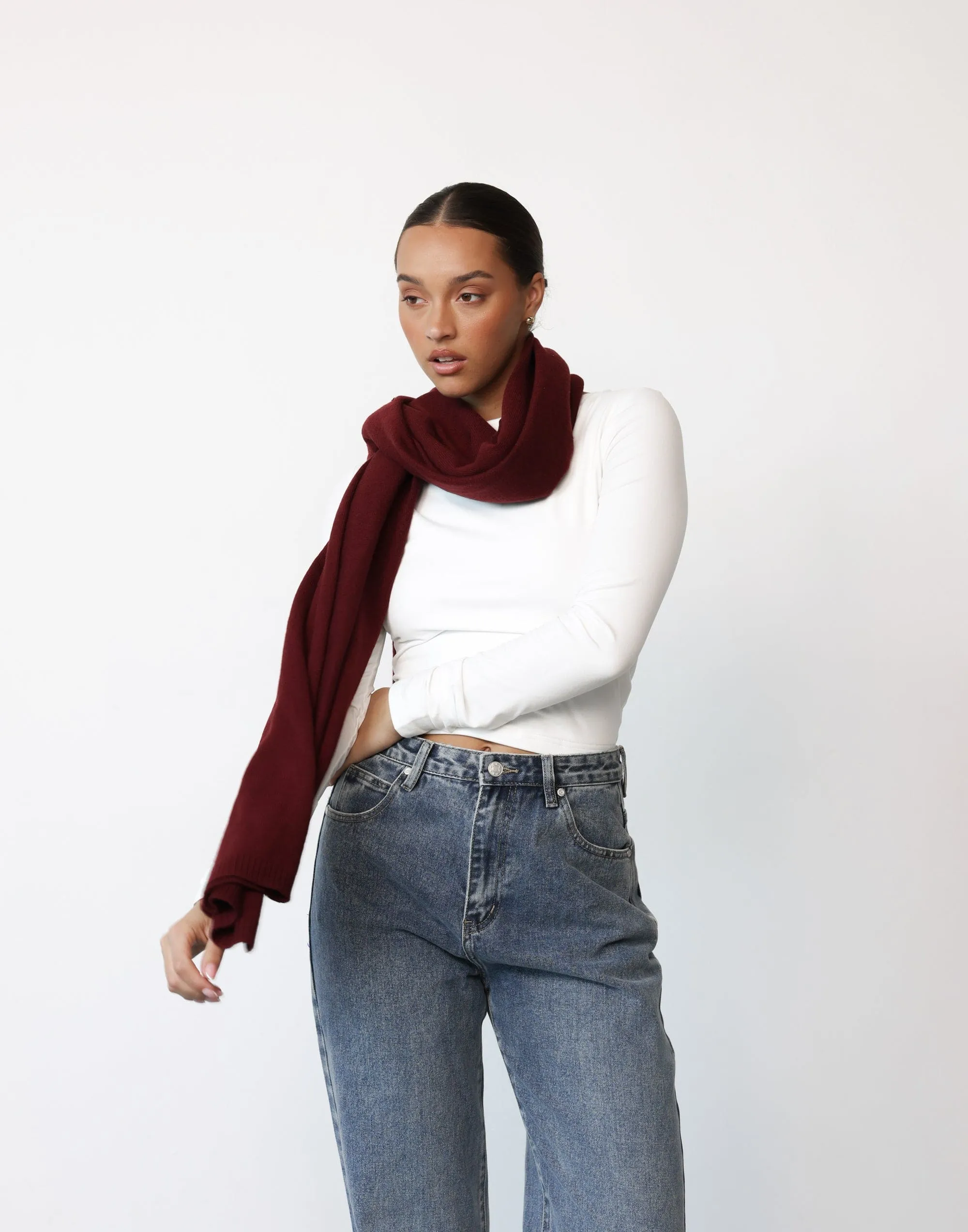 Imogen Scarf (Dark Cherry)