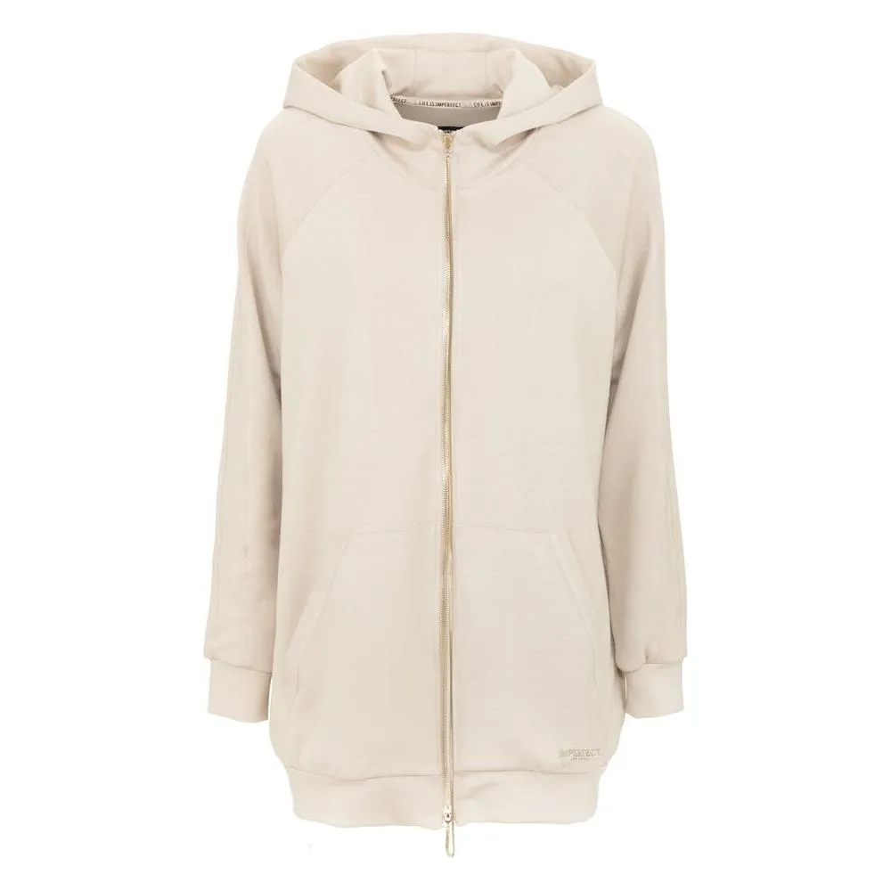 Imperfect Beige Polyester Women Sweater