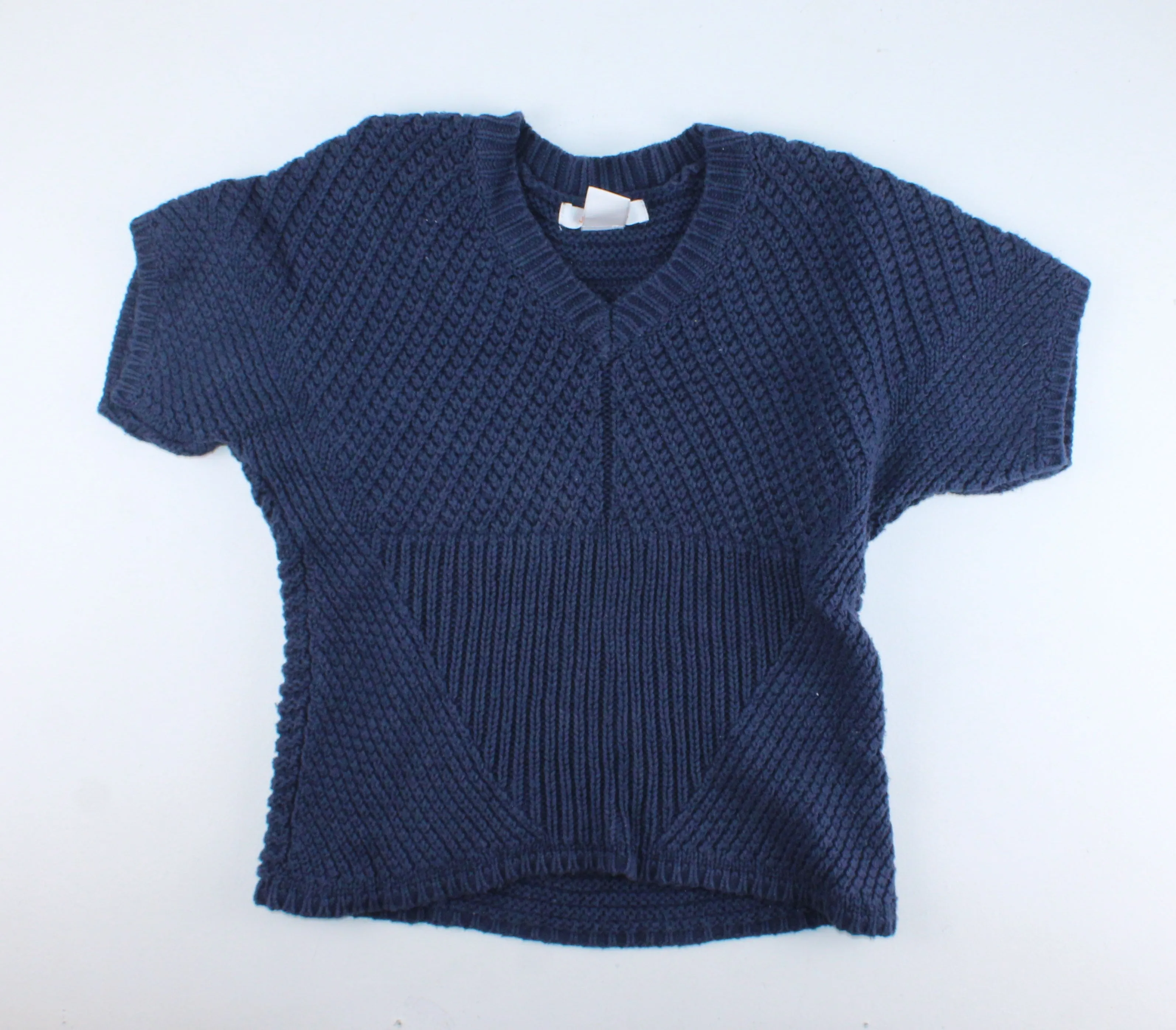 JOE FRESH NAVY SHORT SLEEVE SWEATER 8Y PRE-LOVED