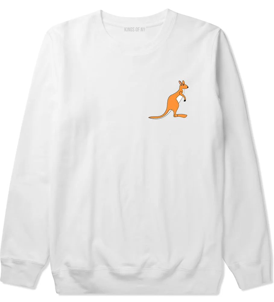 Kangaroo Animal Chest Mens Crewneck Sweatshirt