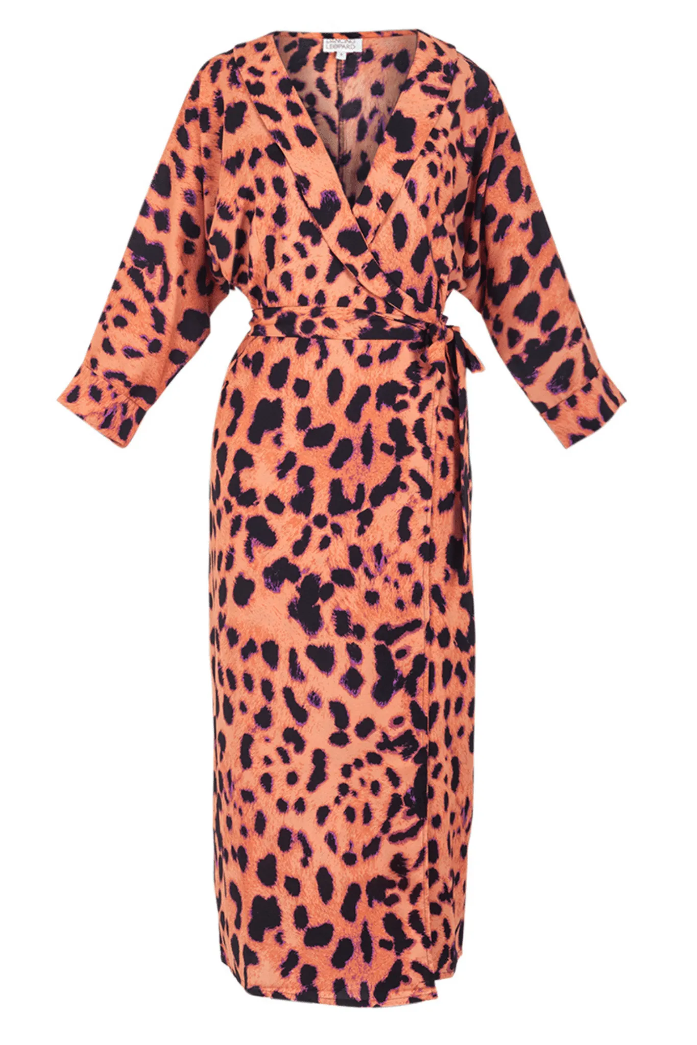 Kassidy Dress in Plorange Leopard