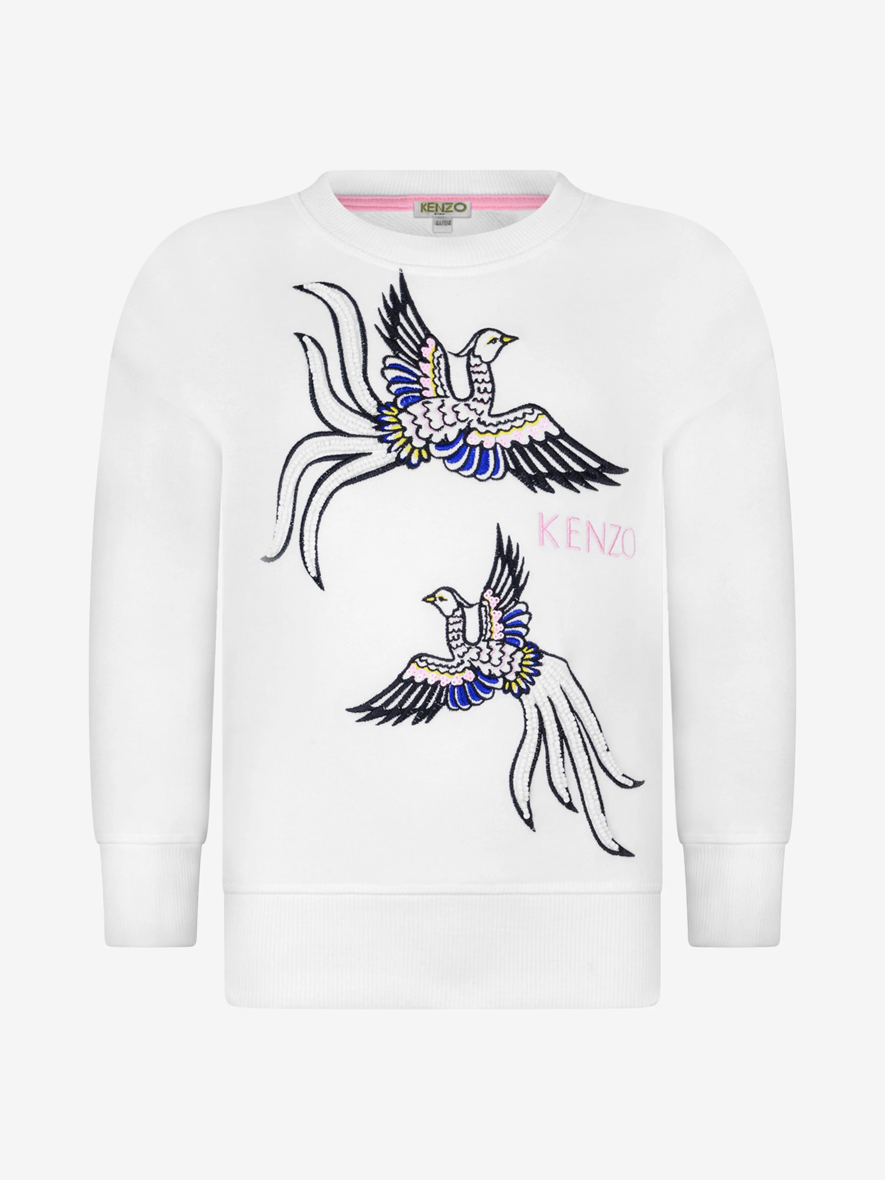 KENZO Girls Sweater - Cotton Phoenix Sweater