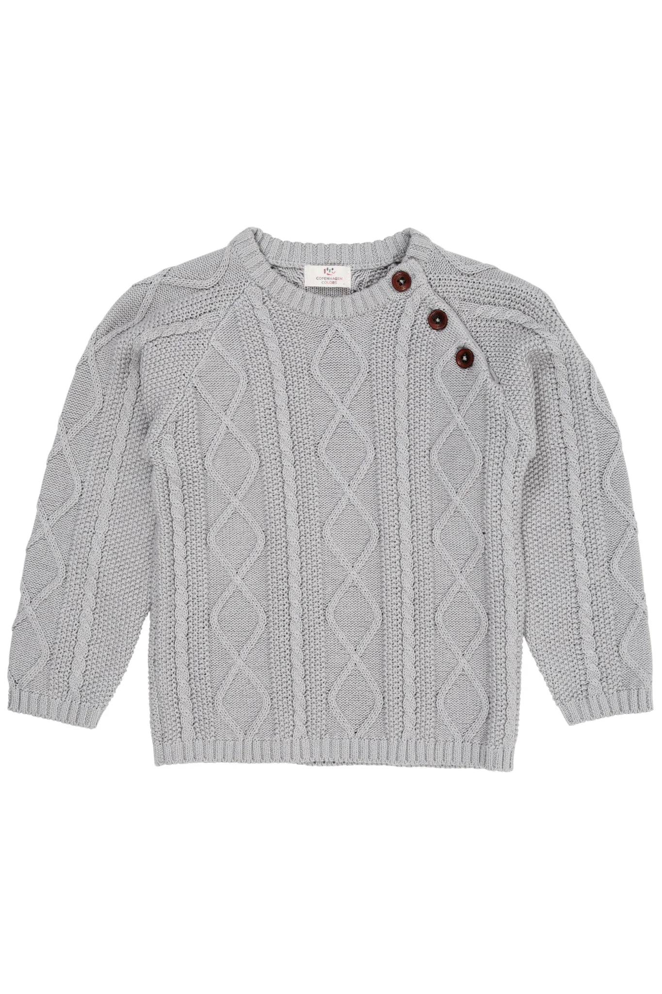 KNITTED JUMPER - DUSTY BLUE