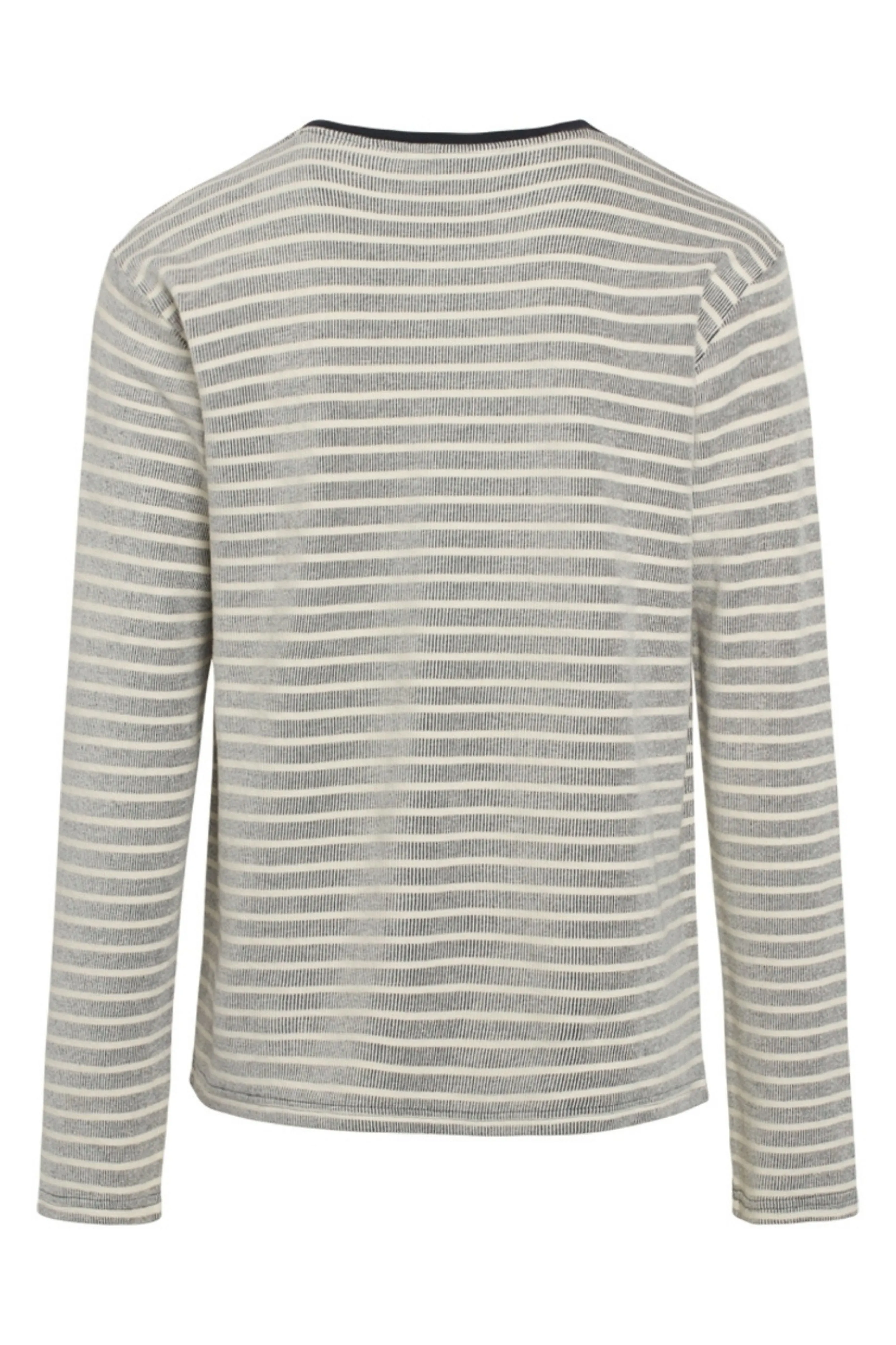 Knowledge Cotton Locust Striped Long Sleeve Top - GOTS Vegan