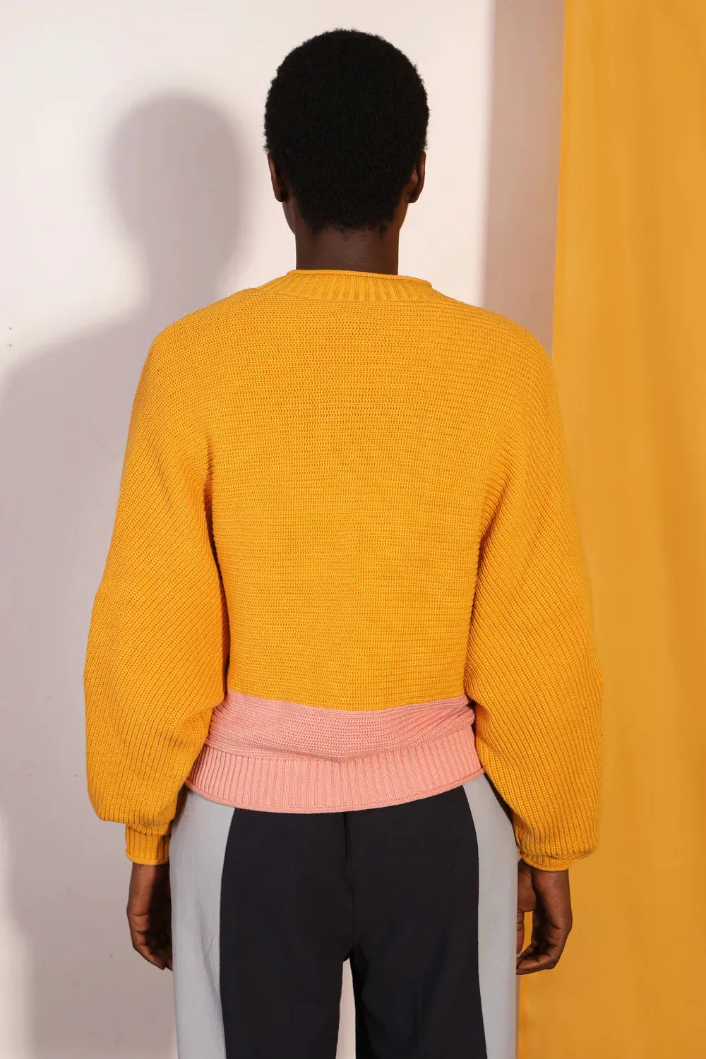 L.F. Markey Vernon Pink Ochre Knit Sweater