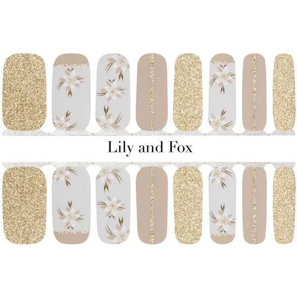 Lily And Fox - Nail Wrap - Golden Glamour