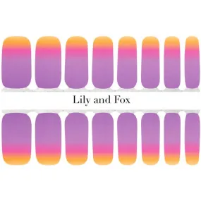 Lily and Fox - Nail Wrap - Tropical Sunset