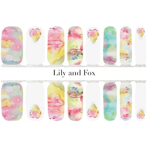 Lily and Fox - Nail Wrap - Watercolour Wish